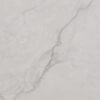 Statuario Venato Porcelain close-up showing a flowing grey vein running diagonally across a white surface.
