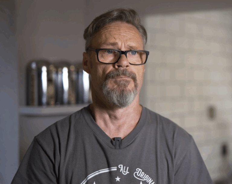 Carl customer testimonial portrait for Arabescato Quartz worktops